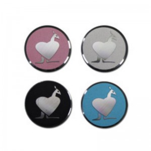 Zakázkové zlato vyryté 3D hliník reliéfní kovový logo deska pro kabelku